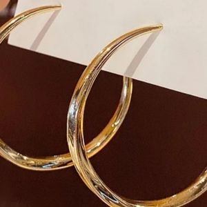 Princess cut hoop earrings